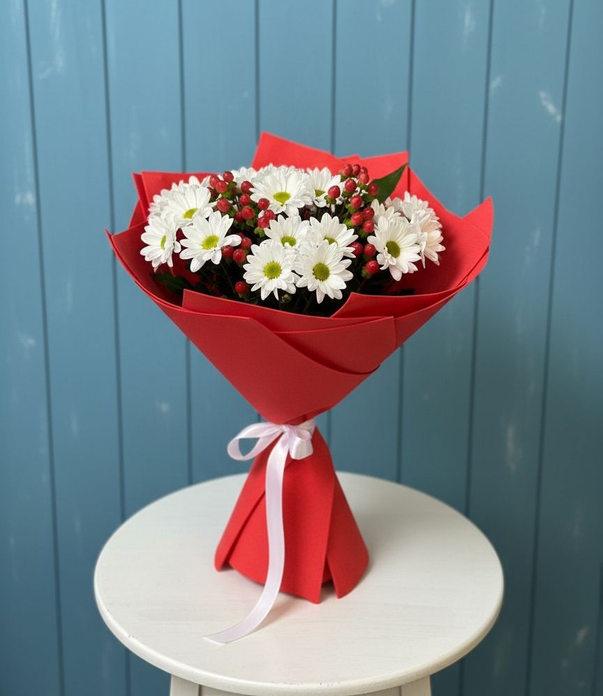 Букет цветов из: Хризантемы в Чиколе