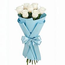 Букет 7 белых роз Проуд в Чиколе