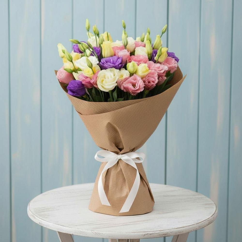 Букет цветов из: Лизиантусы в Чиколе