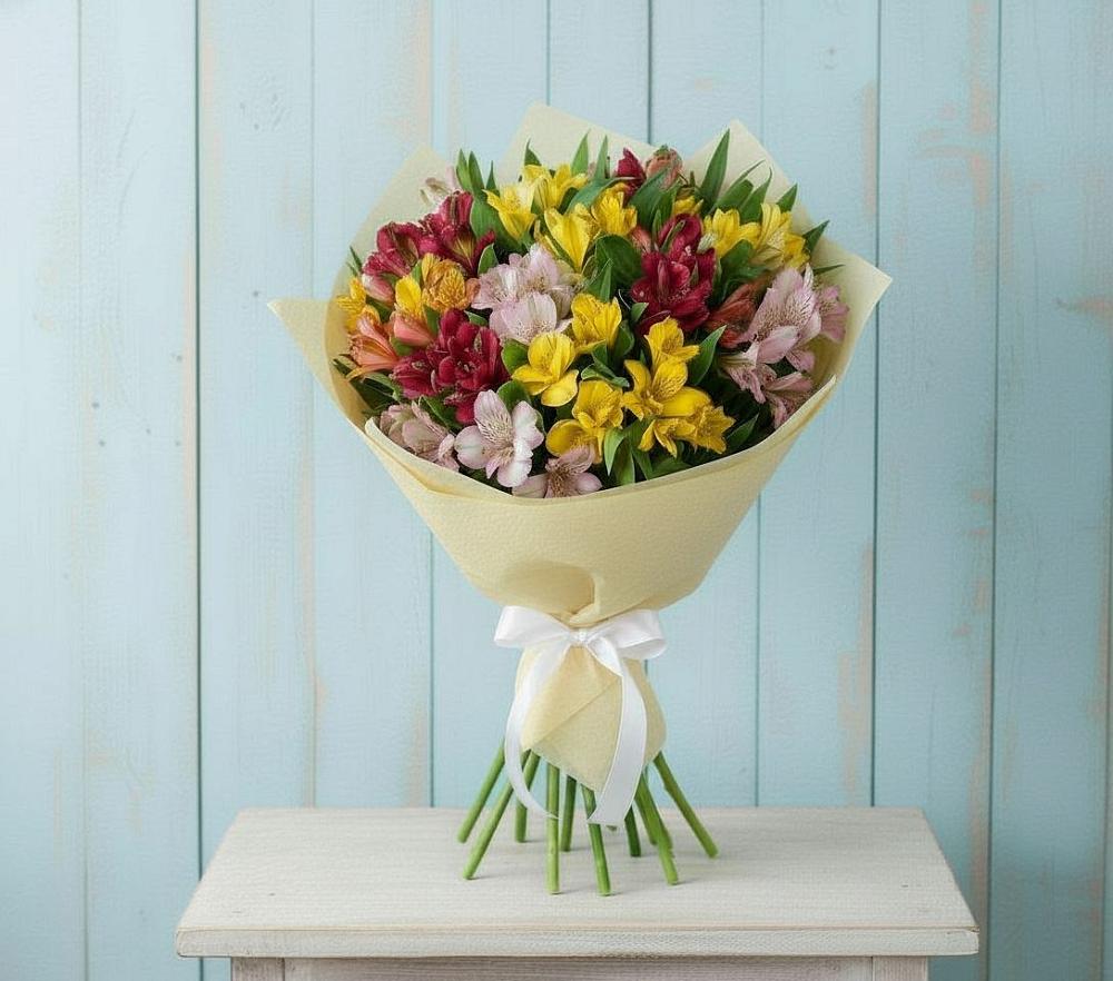 Букет цветов из: Альстромерии в Чиколе