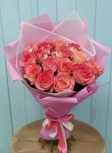 Букет 15 Розовых роз Равель в Чиколе