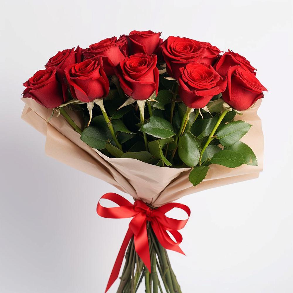 Букет 11 Красных роз Эдлесс Лав в Чиколе